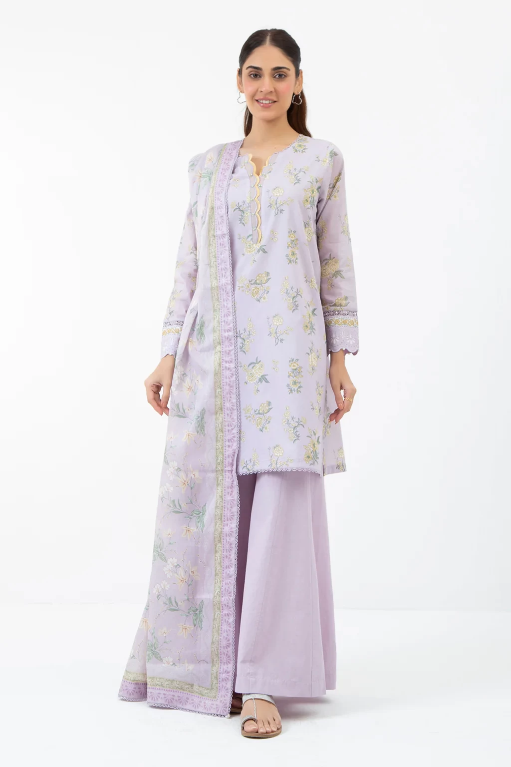 PRINTED CAMBRIC 3 PIECE SUIT - WFM35521
