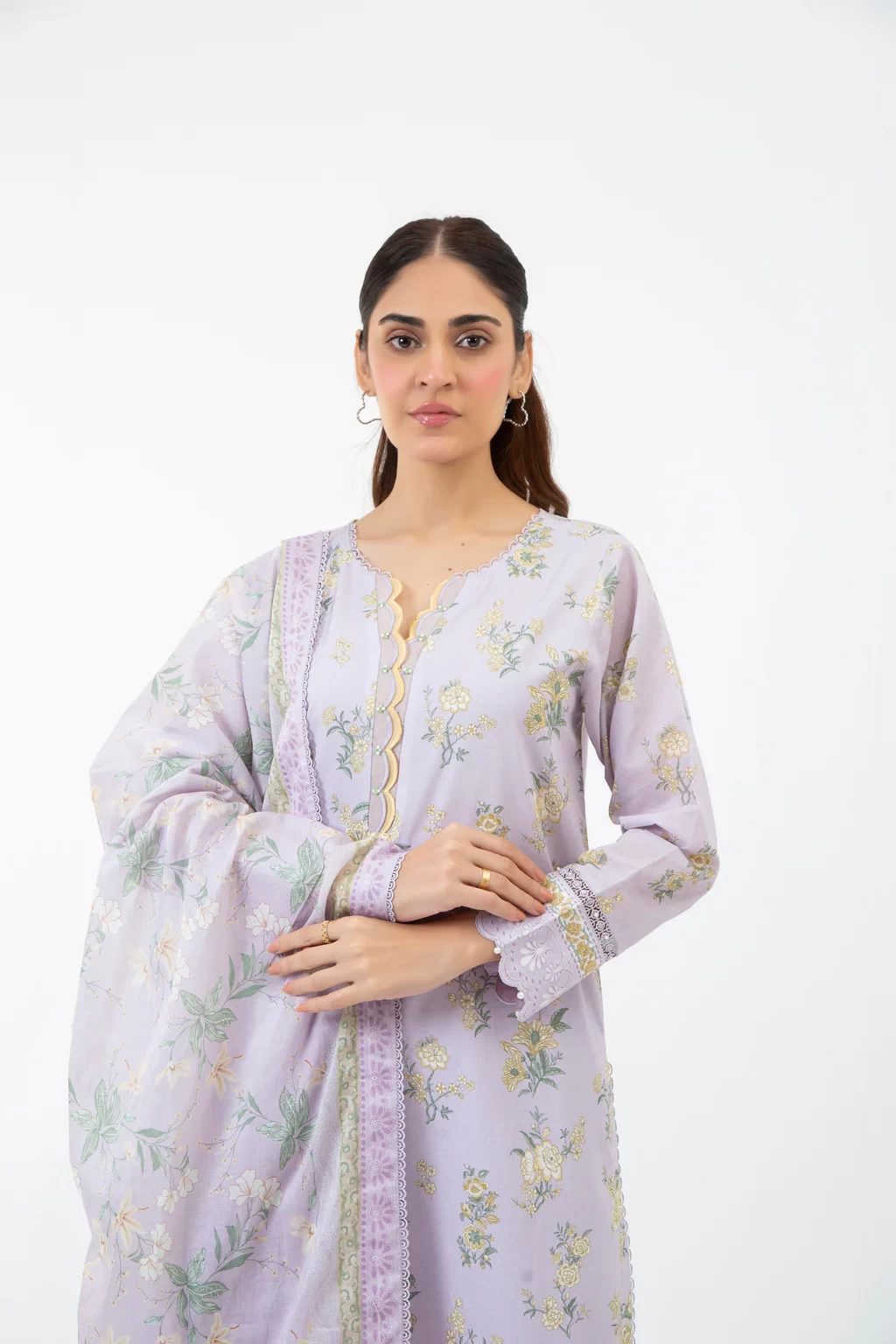 PRINTED CAMBRIC 3 PIECE SUIT - WFM35521