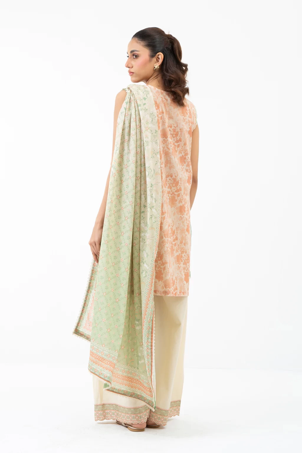 PRINTED CAMBRIC  3 PIECE SUIT - WFM35523