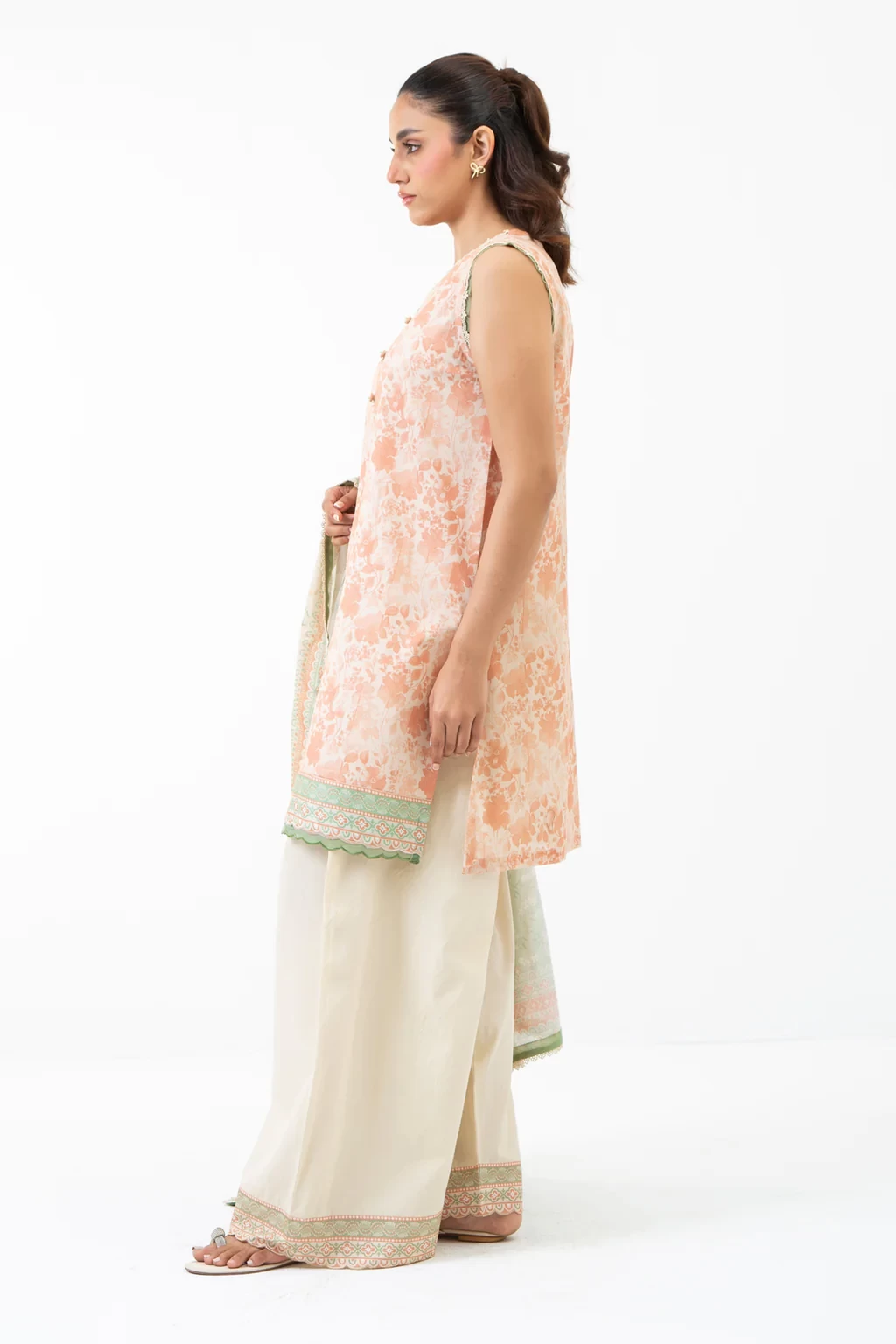 PRINTED CAMBRIC  3 PIECE SUIT - WFM35523