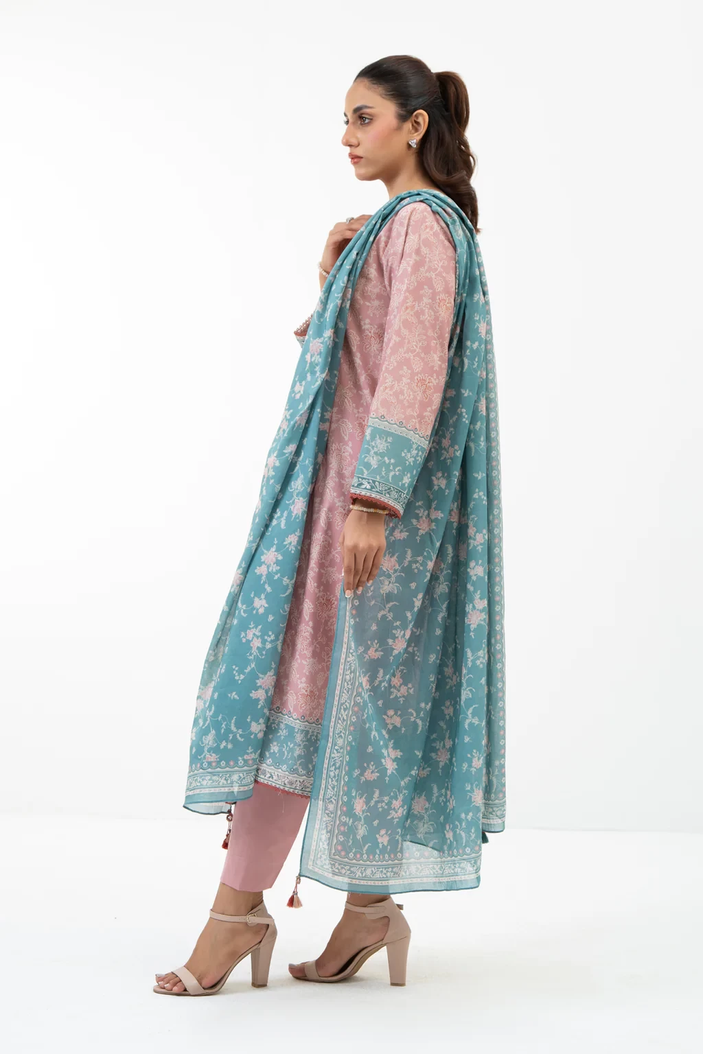 PRINTED LAWN 3 PIECE SUIT - WFM35527