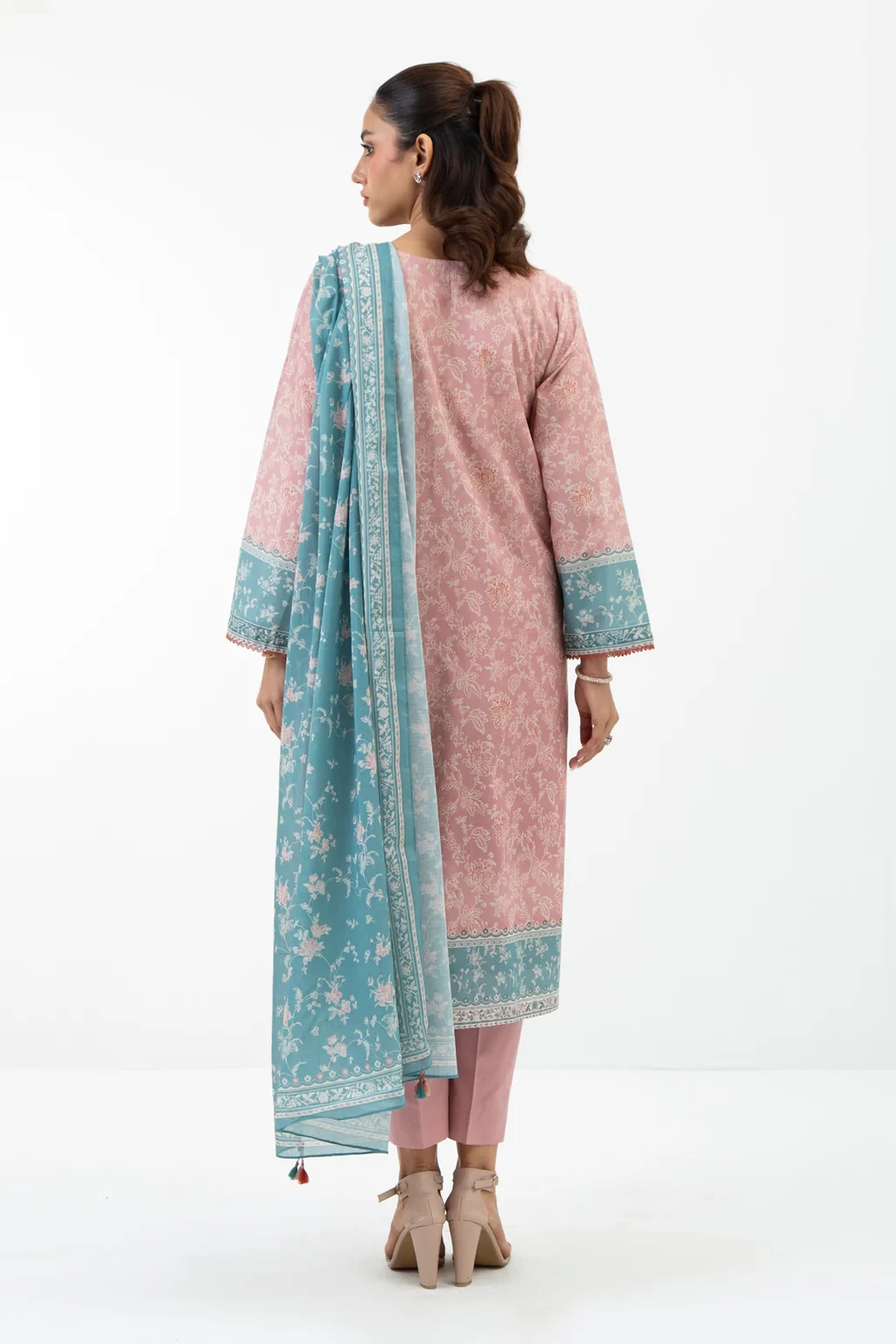 PRINTED LAWN 3 PIECE SUIT - WFM35527