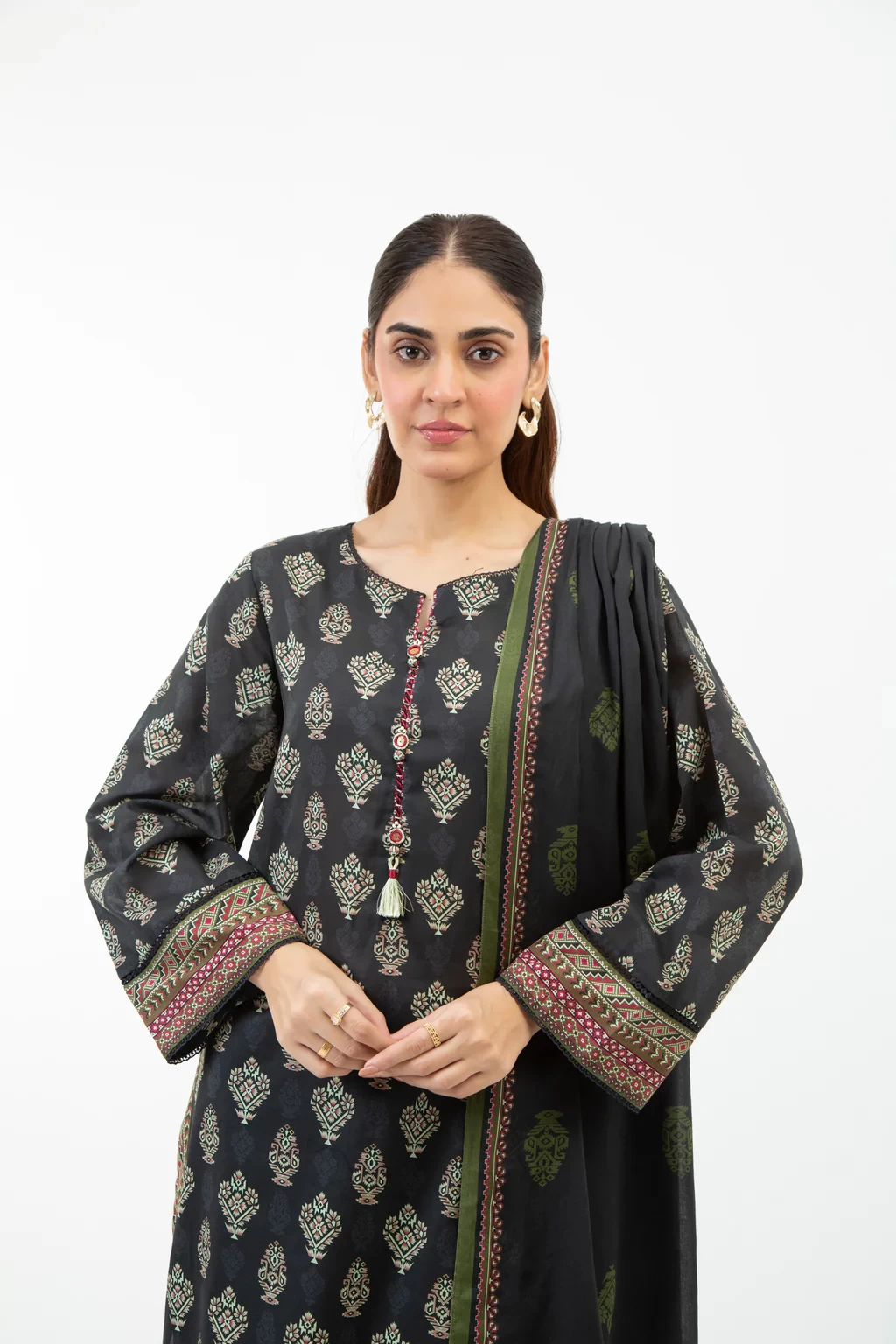 PRINTED LAWN 3 PIECE SUIT - WFM35530