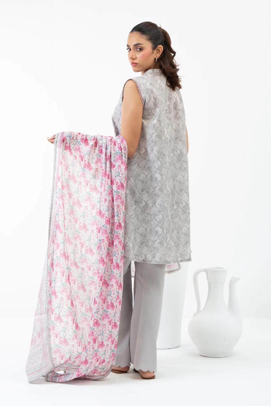 PRINTED LAWN 3 PIECE SUIT -  WFM35526