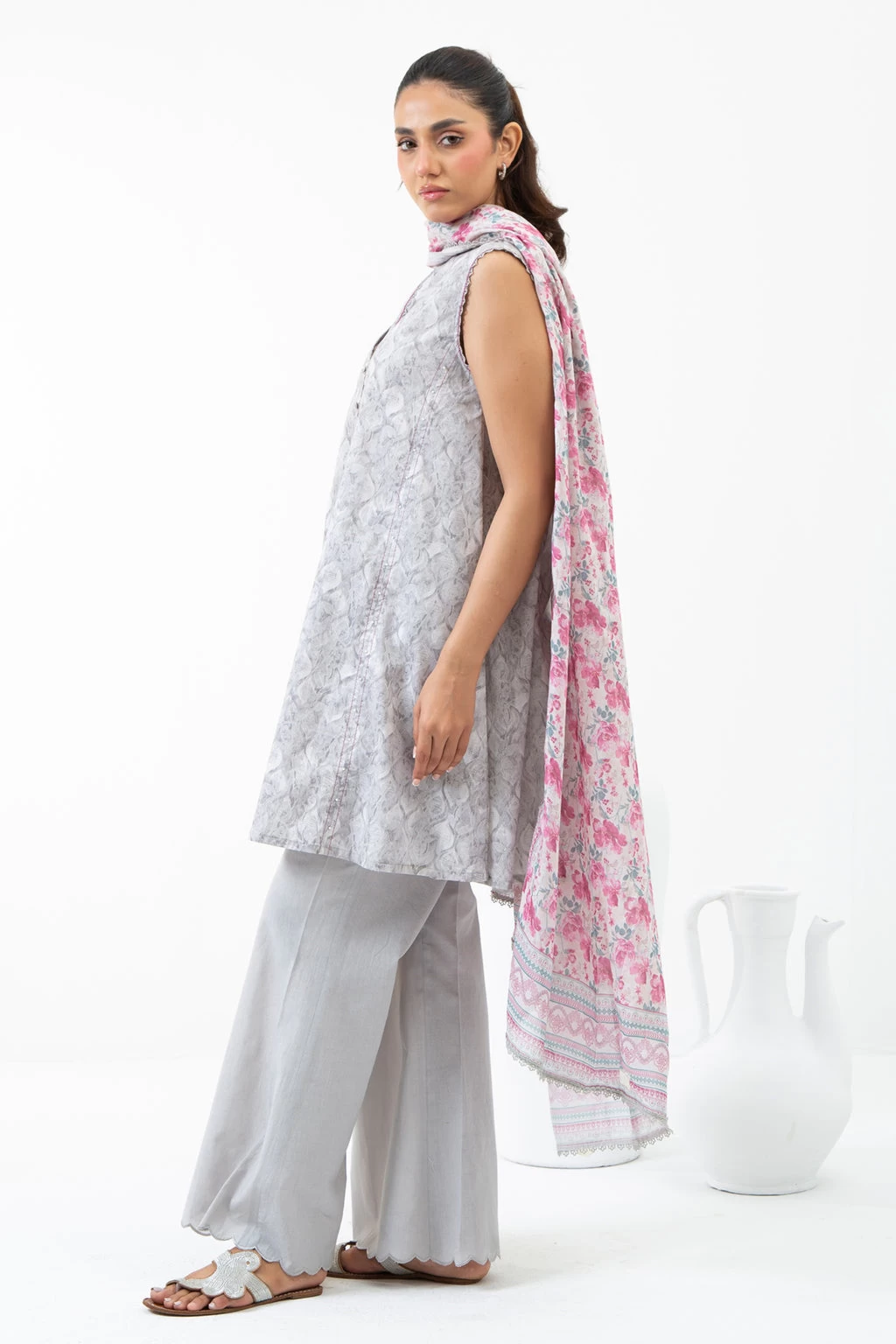 PRINTED LAWN 3 PIECE SUIT -  WFM35526