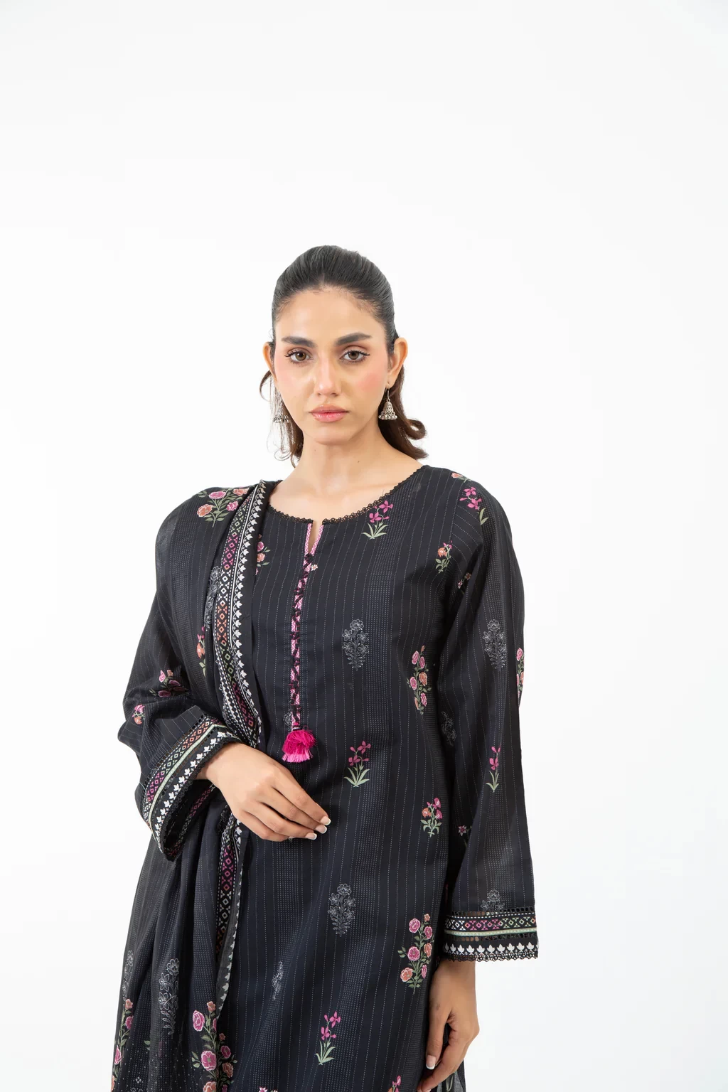 PRINTED CAMBRIC 3 PIECE SUIT - WFM35522
