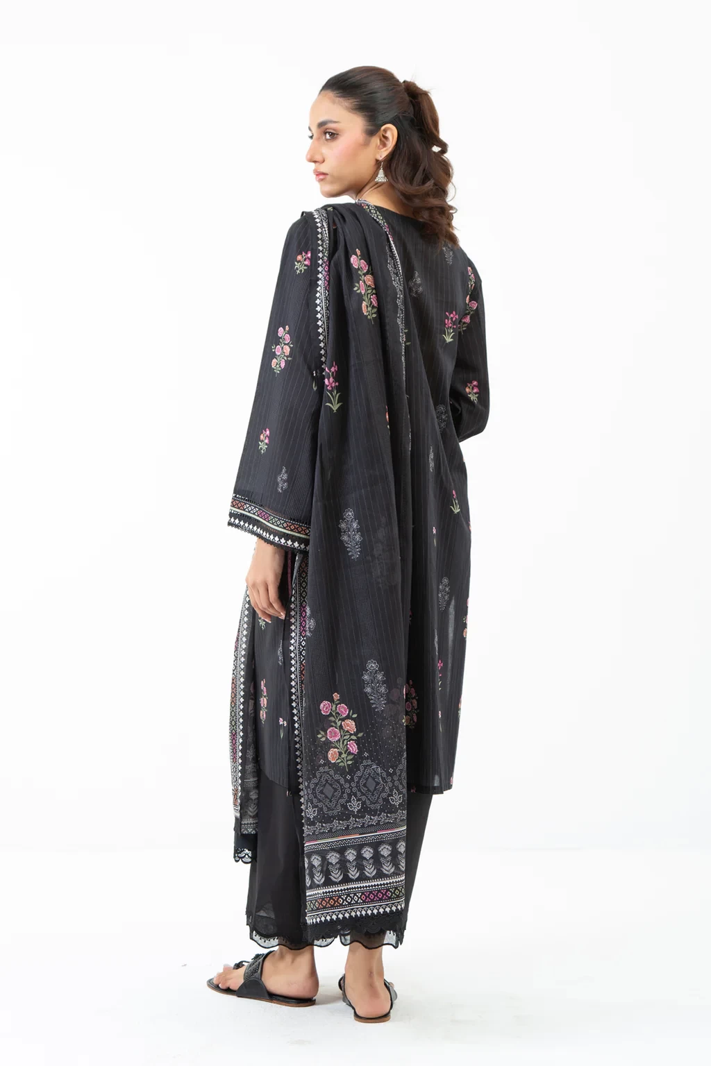PRINTED CAMBRIC 3 PIECE SUIT - WFM35522