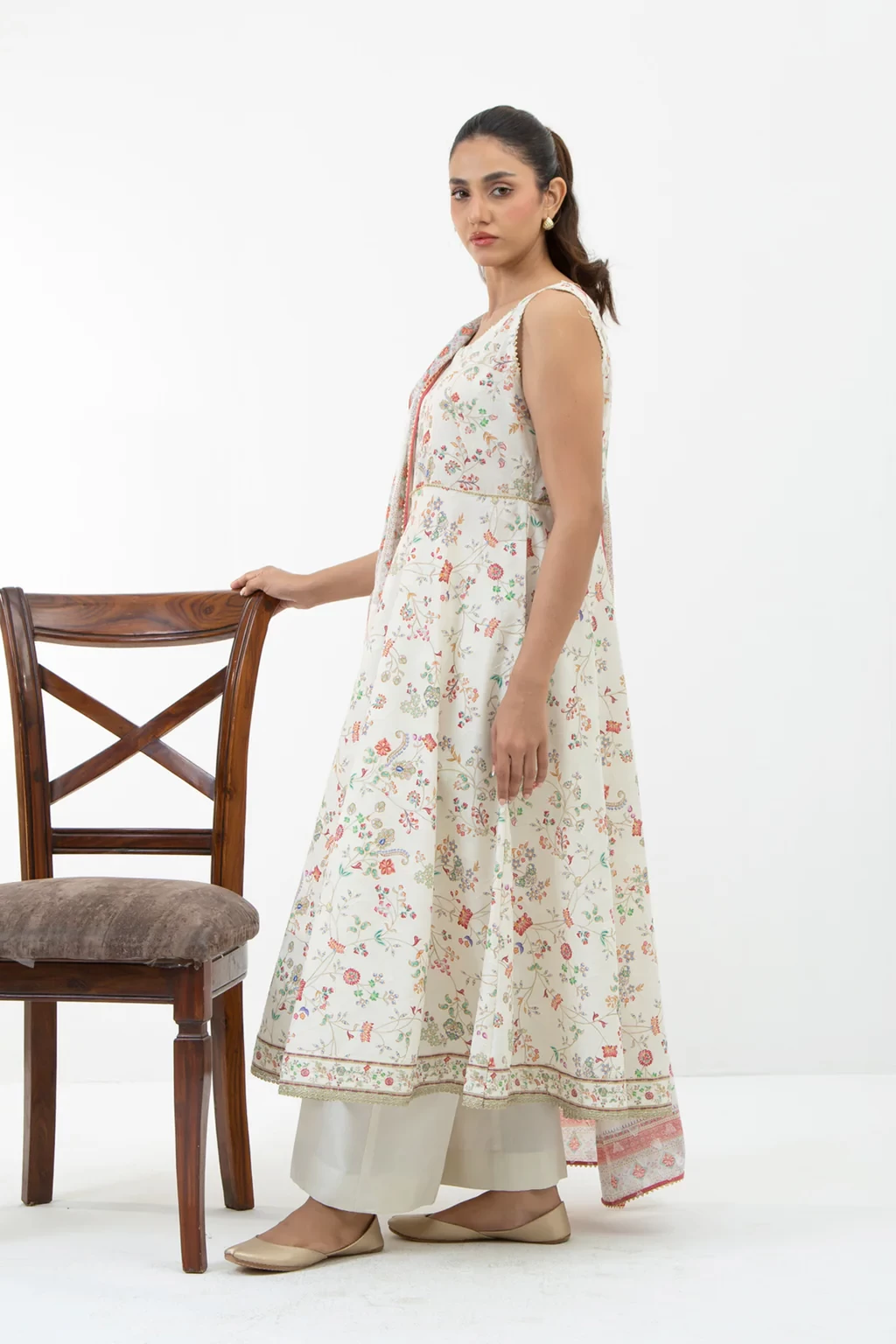 PRINTED JACQUARD 3 PIECE SUIT - WFM35685
