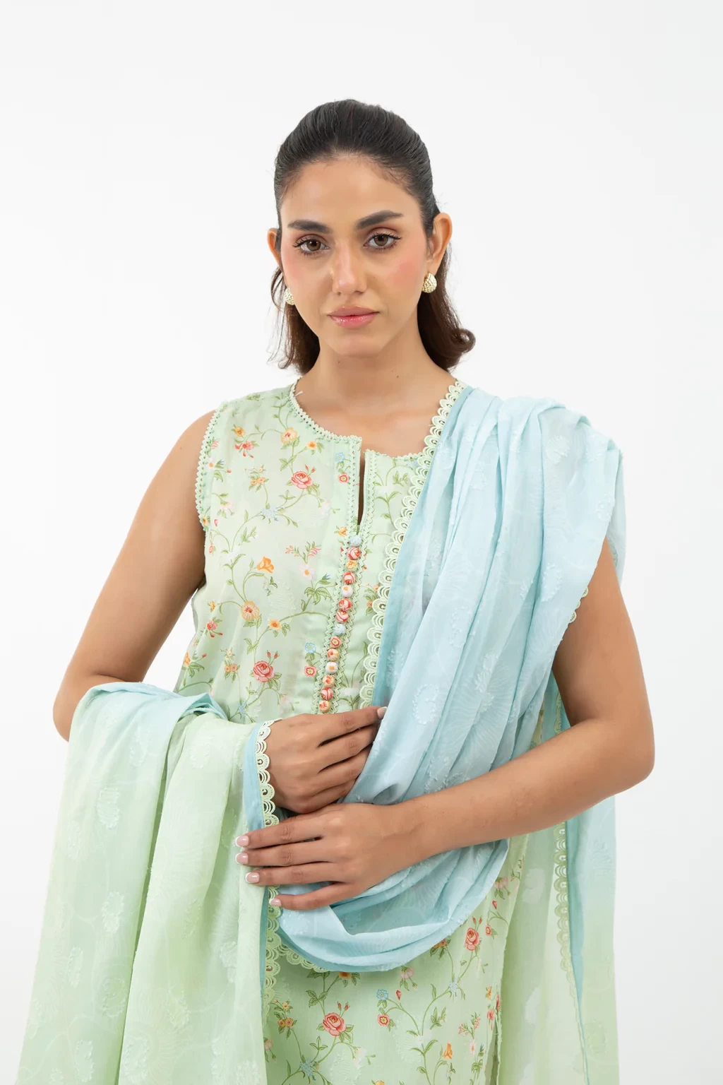 PRINTED JACQUARD 3 PIECE SUIT - WFM35688