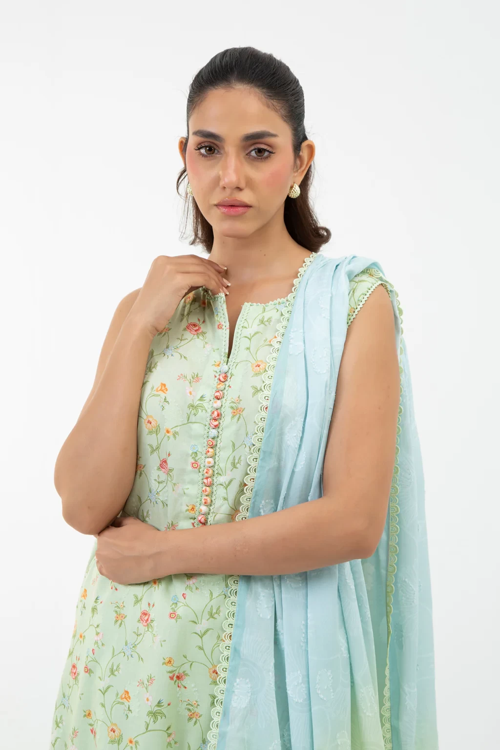 PRINTED JACQUARD 3 PIECE SUIT - WFM35688