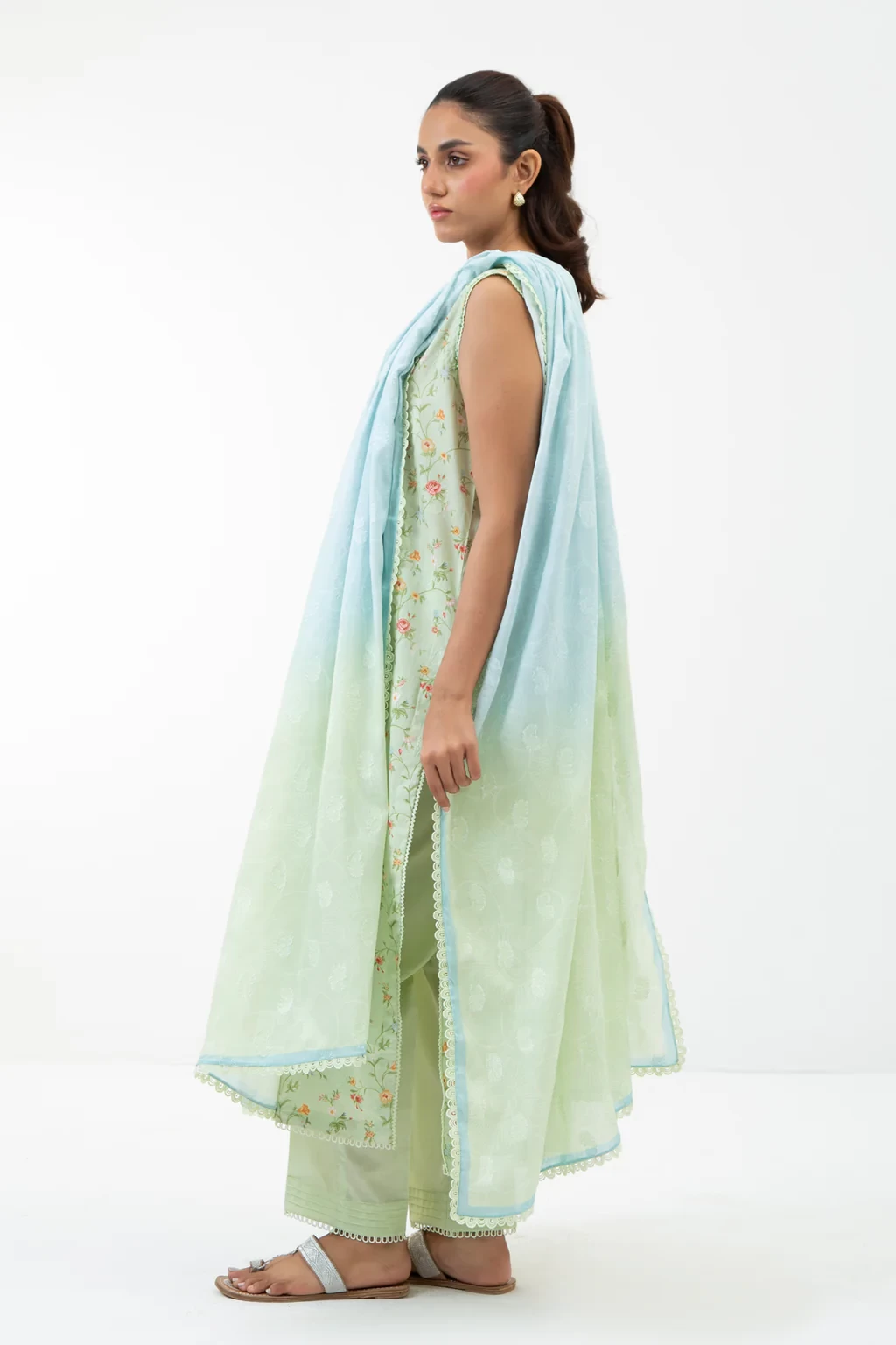 PRINTED JACQUARD 3 PIECE SUIT - WFM35688
