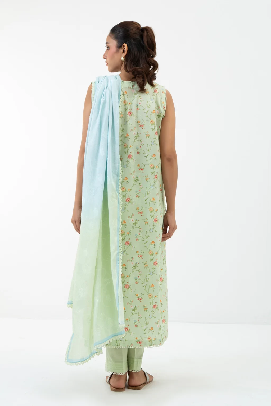 PRINTED JACQUARD 3 PIECE SUIT - WFM35688