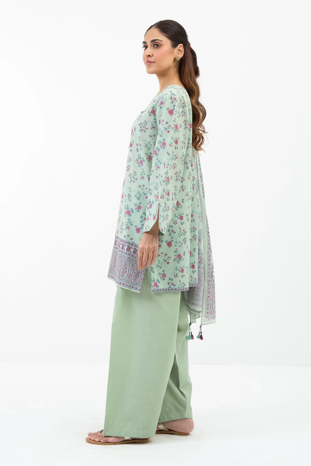 PRINTED LAWN 3 PIECE SUIT - WFM35529