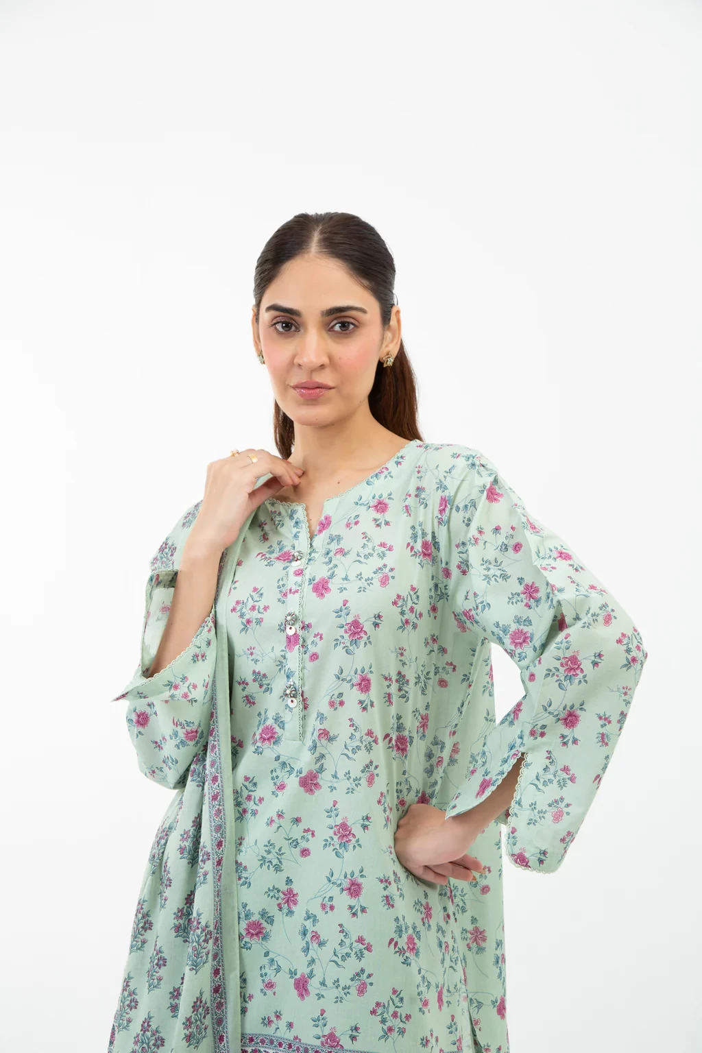 PRINTED LAWN 3 PIECE SUIT - WFM35529