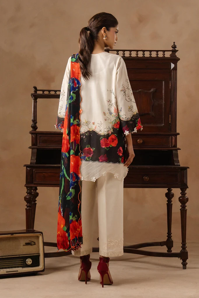 Muzlin Lawn 3 Piece Suit - SKU: M261-020A-CI