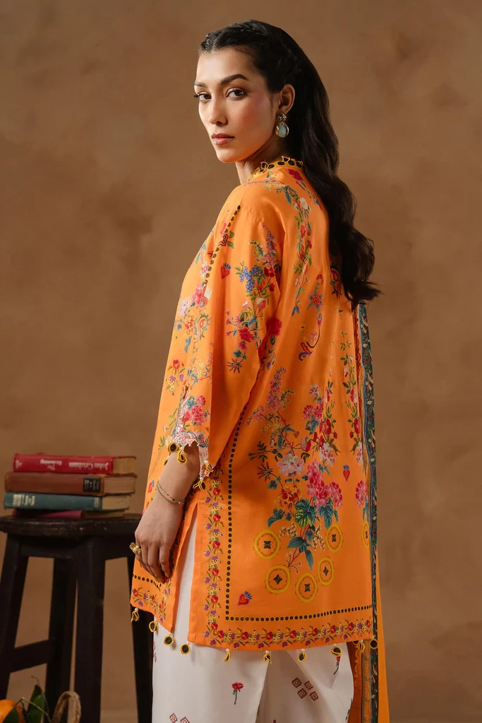 Muzlin Lawn 3 Piece Suit - SKU: M261-019B-CI
