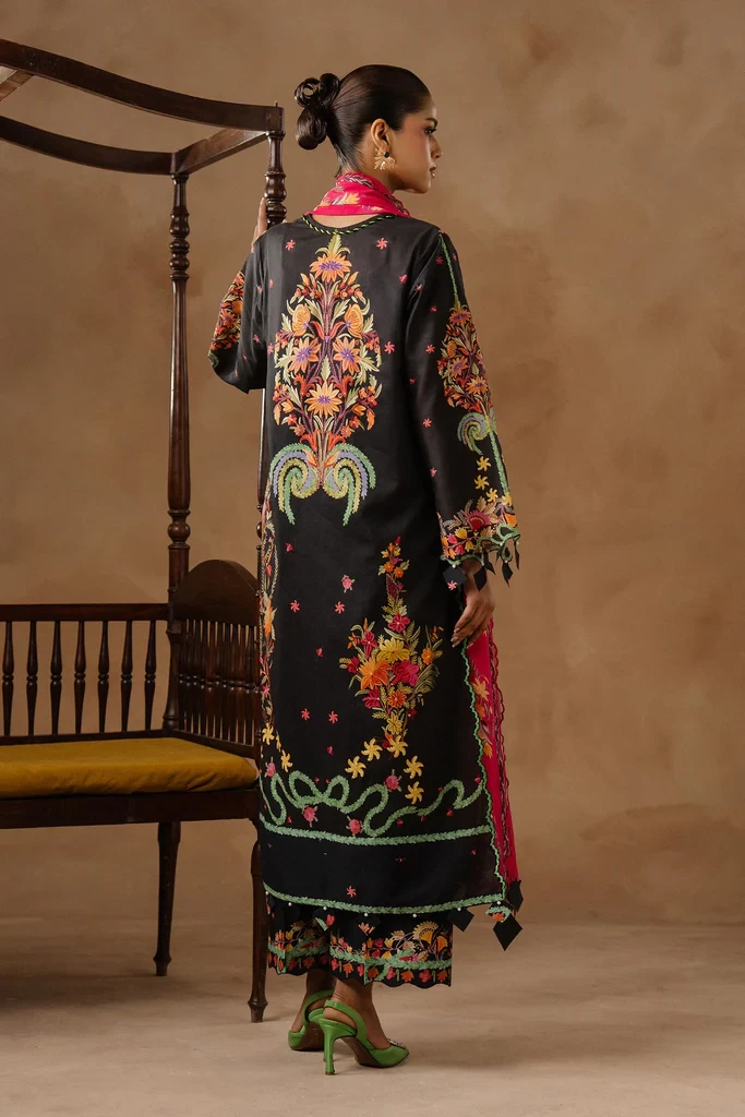 Muzlin Lawn 3 Piece Suit - SKU: M261-018B-CI