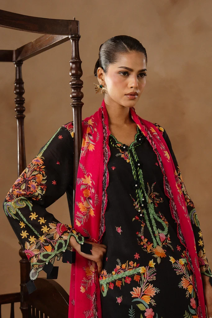 Muzlin Lawn 3 Piece Suit - SKU: M261-018B-CI