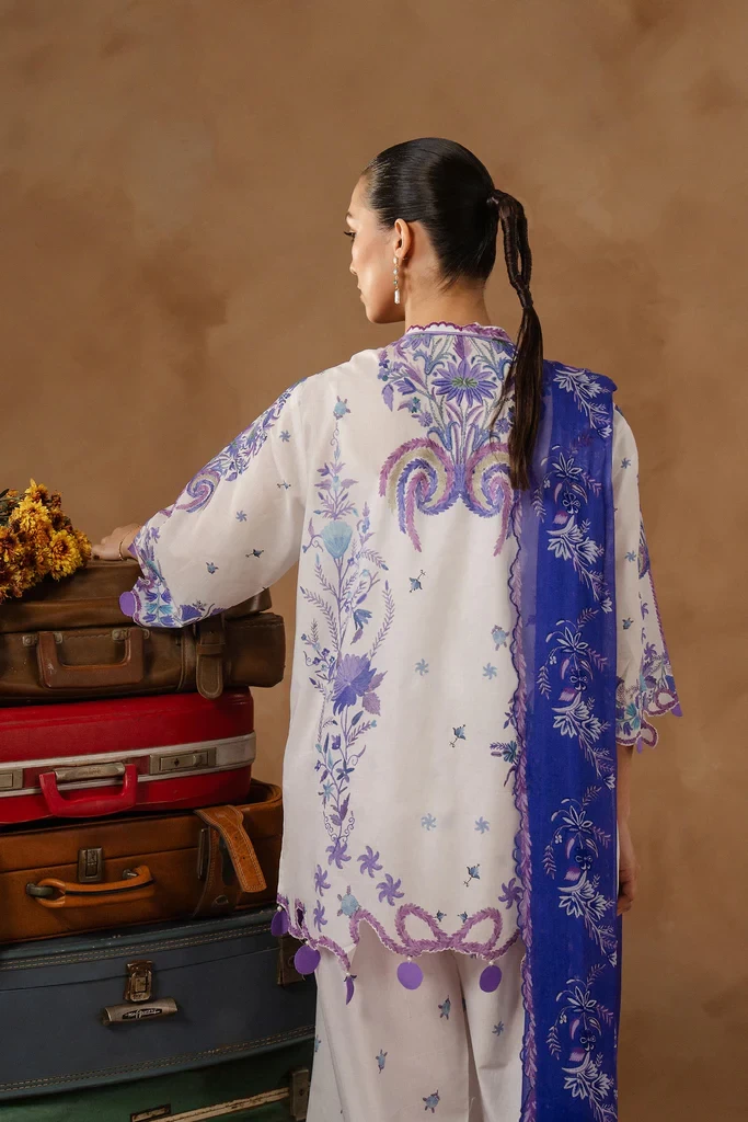 Muzlin Lawn 3 Piece Suit - SKU: M261-018A-CI