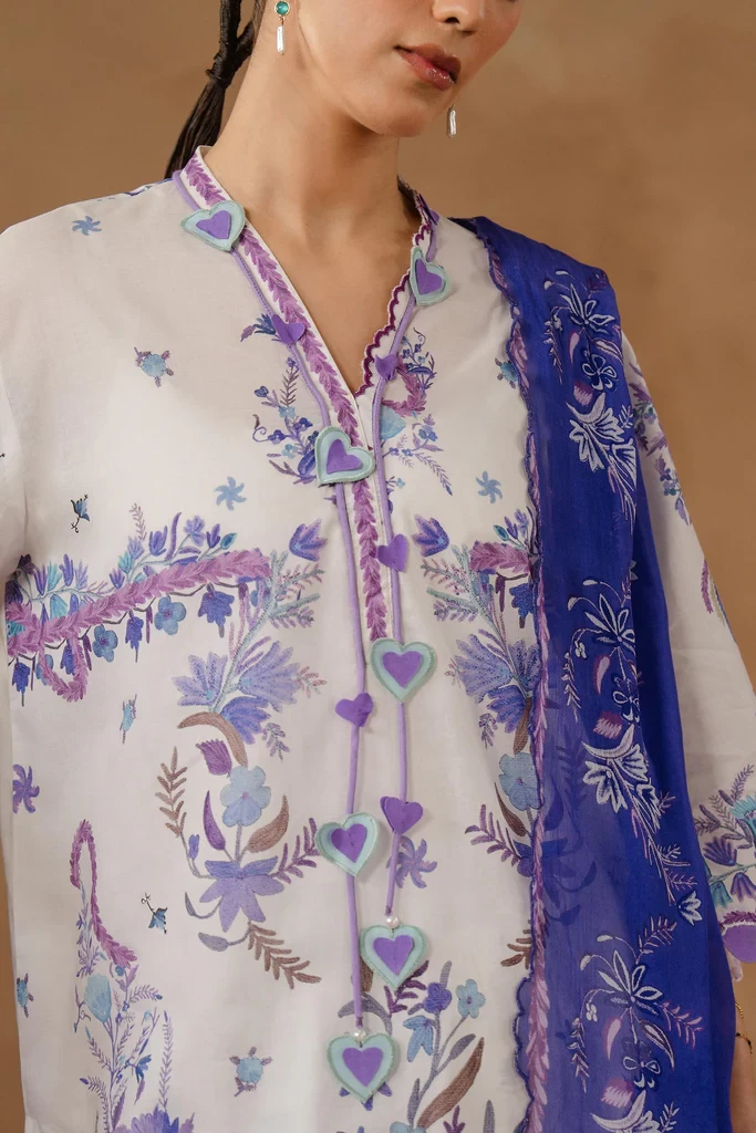 Muzlin Lawn 3 Piece Suit - SKU: M261-018A-CI