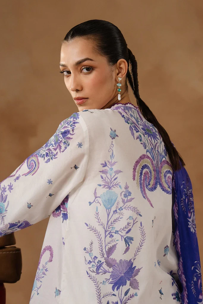 Muzlin Lawn 3 Piece Suit - SKU: M261-018A-CI