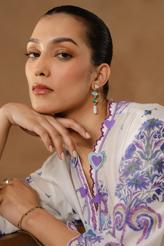 Muzlin Lawn 3 Piece Suit - SKU: M261-018A-CI