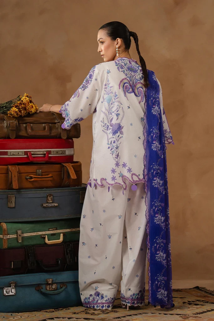 Muzlin Lawn 3 Piece Suit - SKU: M261-018A-CI