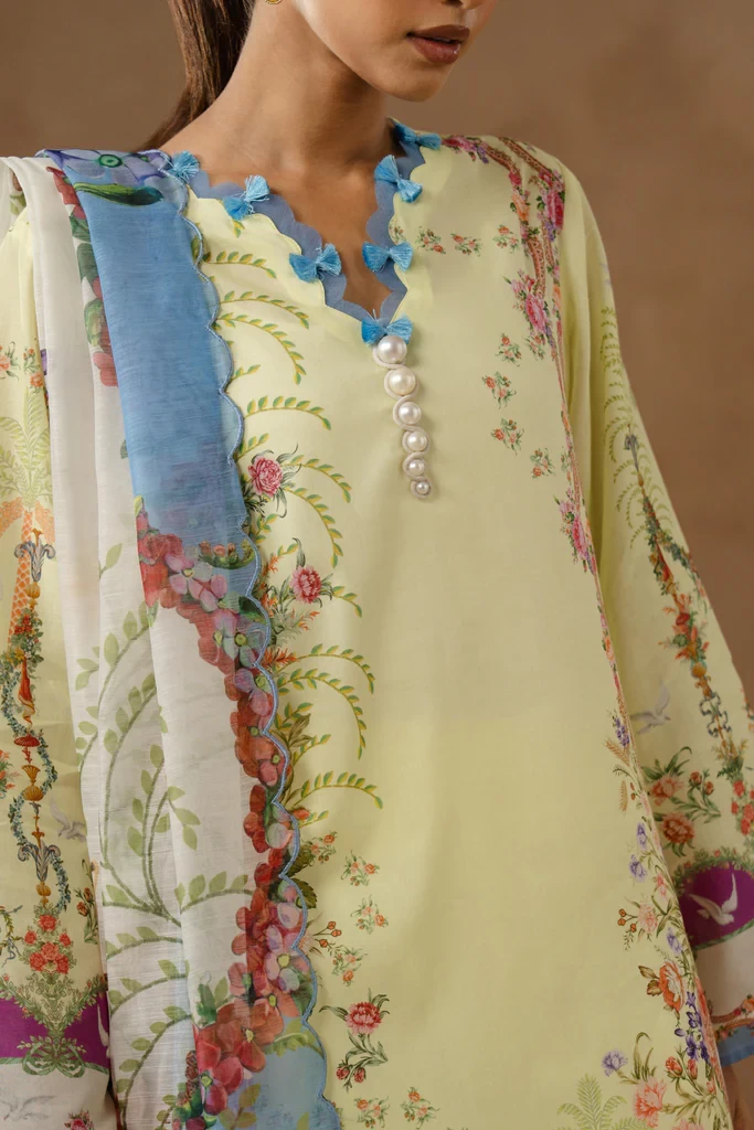 Muzlin Lawn 3 Piece Suit - SKU: M261-017B-AU