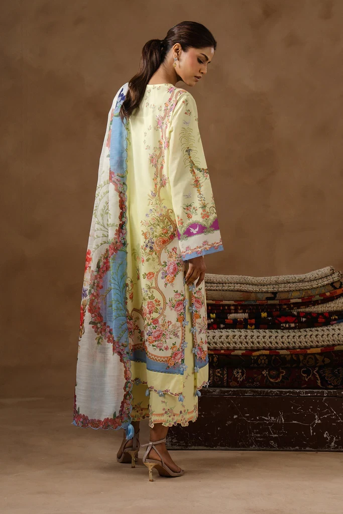 Muzlin Lawn 3 Piece Suit - SKU: M261-017B-AU