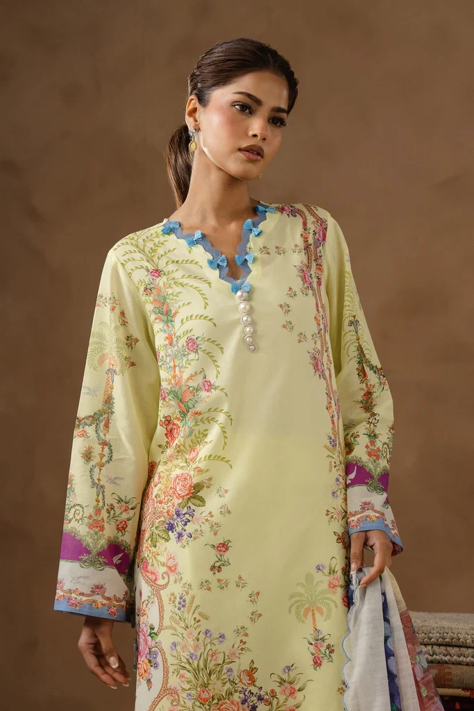 Muzlin Lawn 3 Piece Suit - SKU: M261-017B-AU