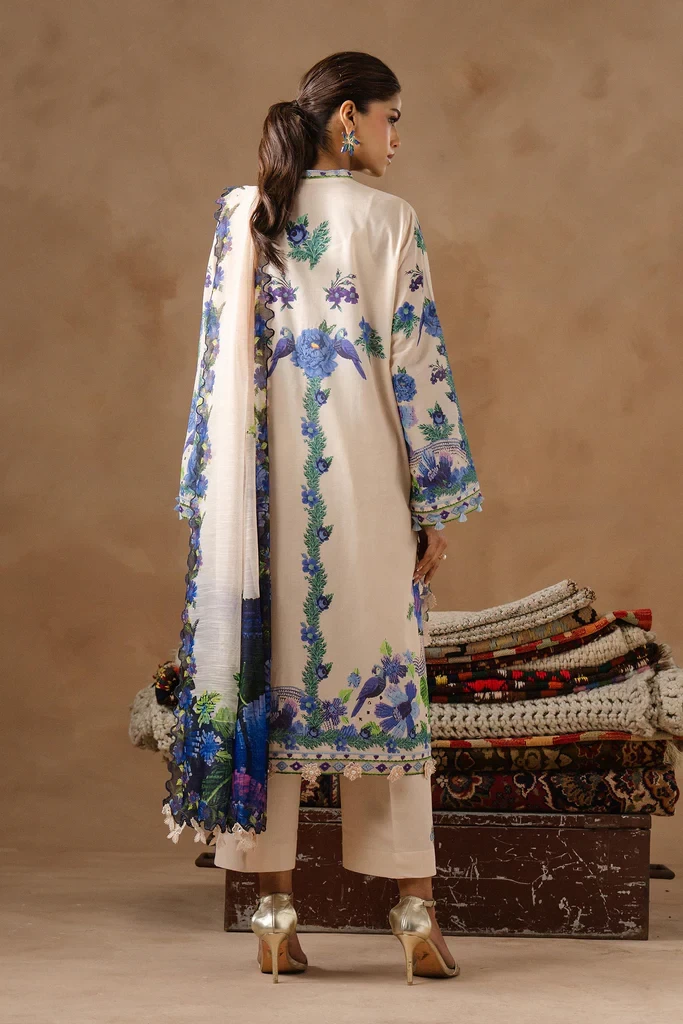 Muzlin Lawn 3 Piece Suit - SKU: M261-016A-CU