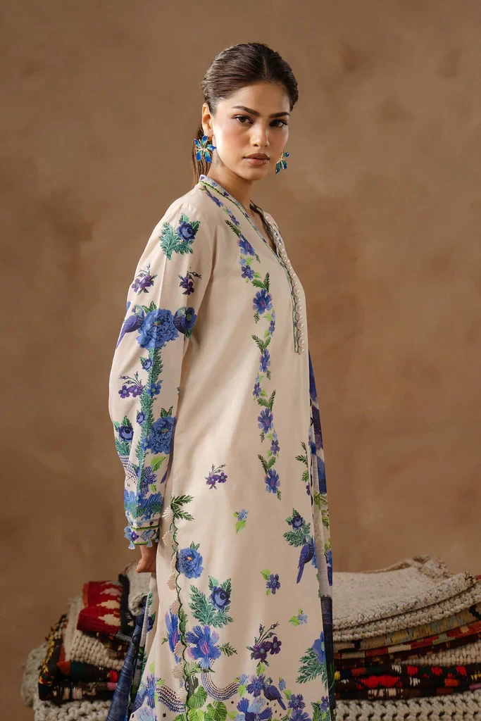 Muzlin Lawn 3 Piece Suit - SKU: M261-016A-CU
