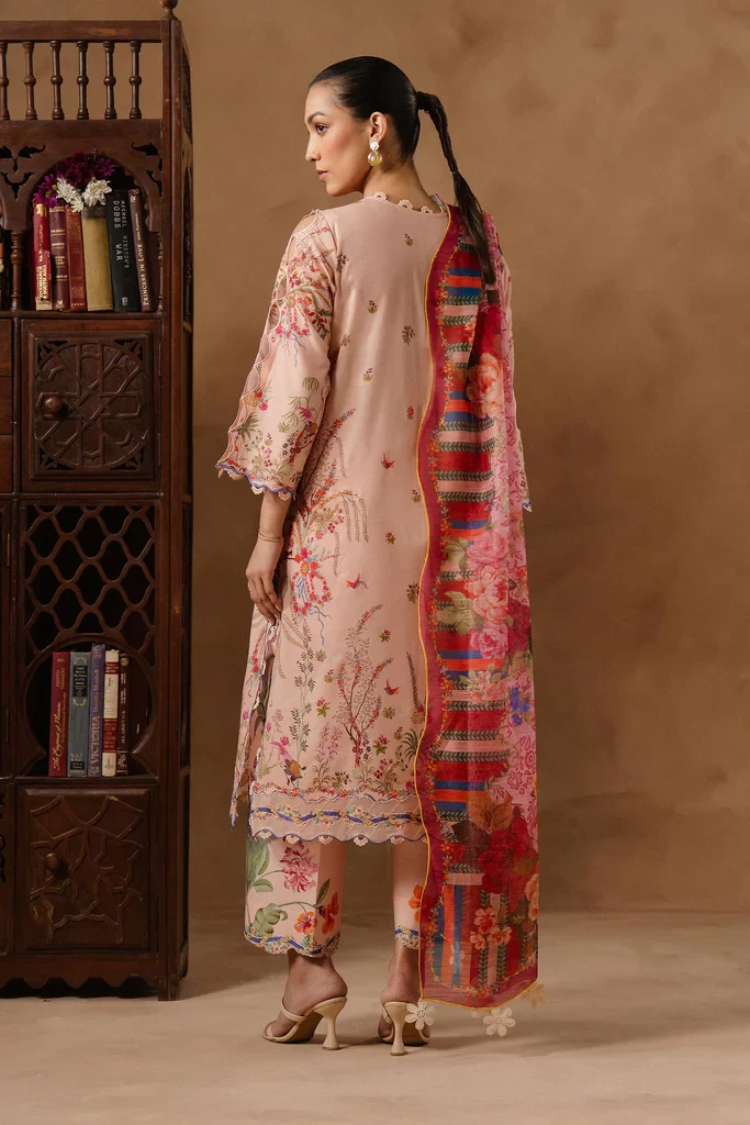 Muzlin Lawn 3 Piece Suit - SKU: M261-015B-CU