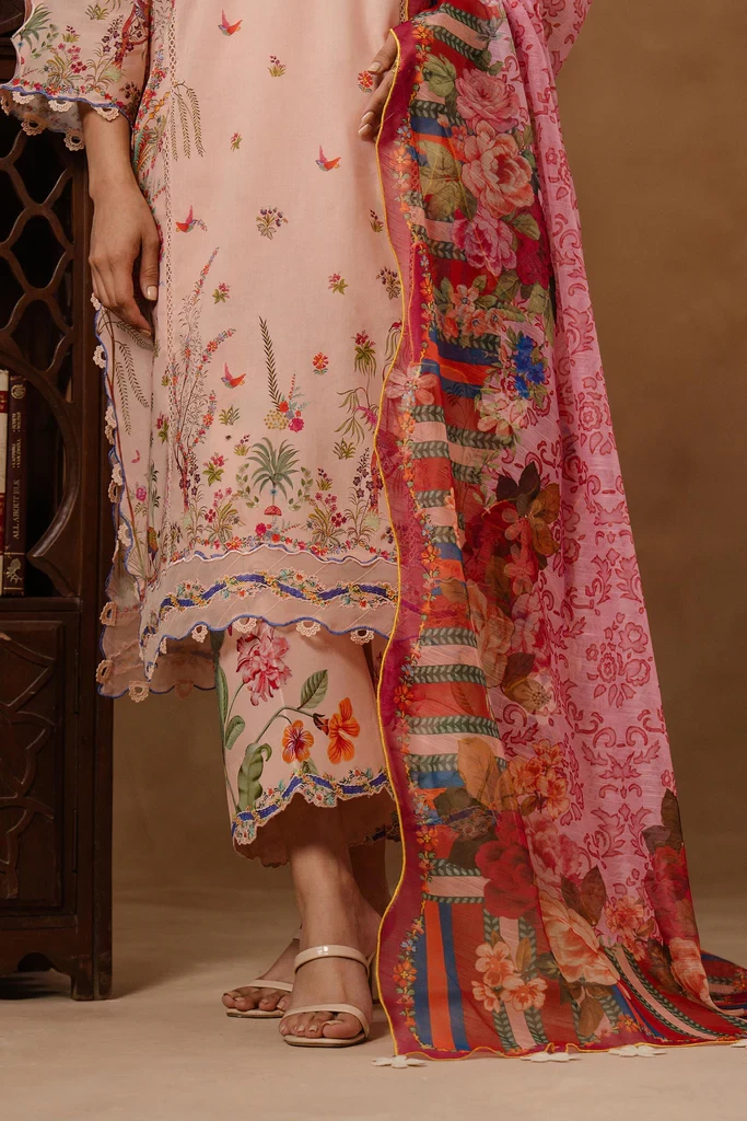 Muzlin Lawn 3 Piece Suit - SKU: M261-015B-CU