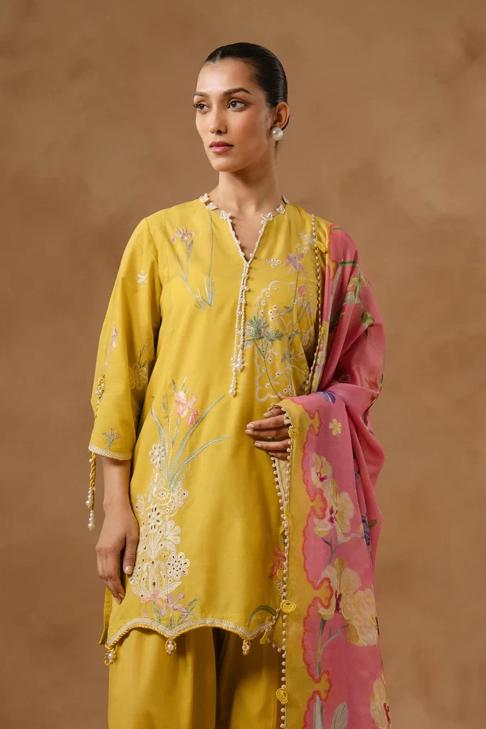 Muzlin Lawn 3 Piece Suit - SKU: M261-003B-CV