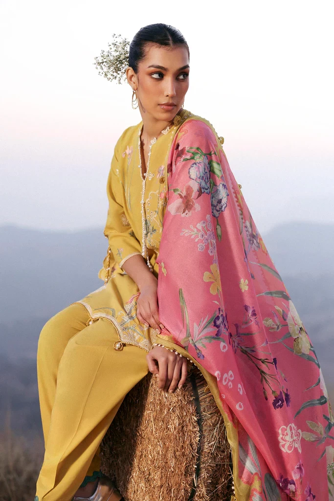 Muzlin Lawn 3 Piece Suit - SKU: M261-003B-CV