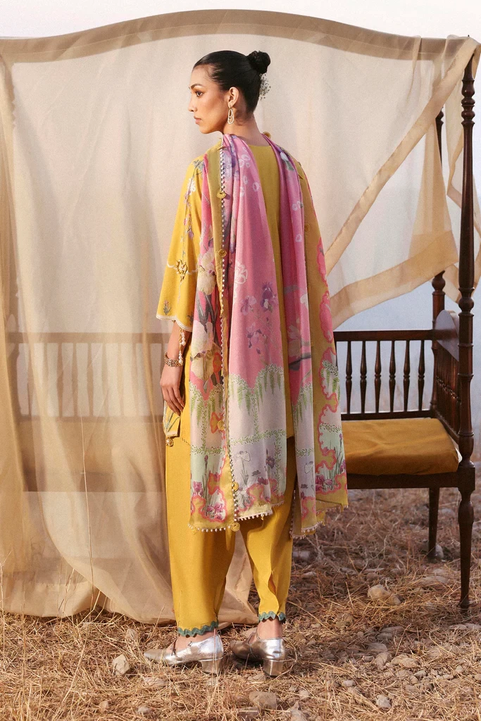 Muzlin Lawn 3 Piece Suit - SKU: M261-003B-CV