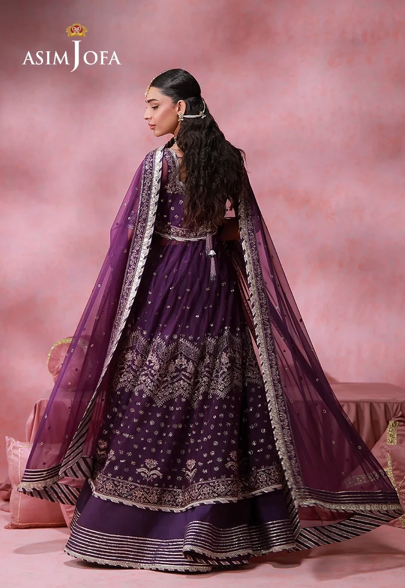 Embroidered Net 2 Pcs -  AJULFI-09-UNS