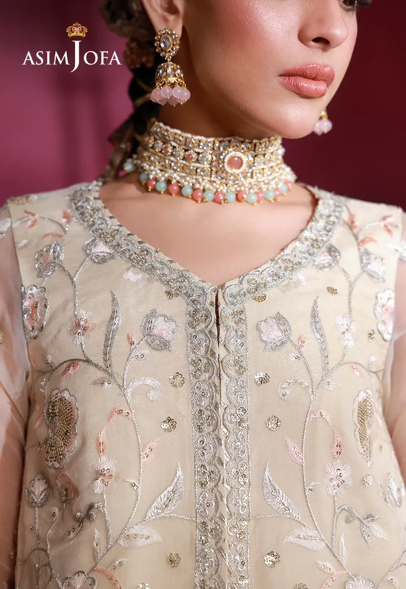 Embroidered Organza 3 Pcs - AJULFI-08-UNS