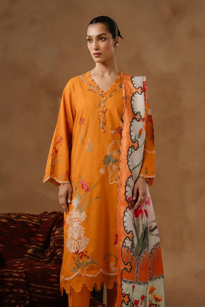 Muzlin Lawn 3 Piece Suit - SKU: M261-003A-CV