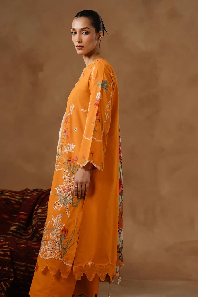 Muzlin Lawn 3 Piece Suit - SKU: M261-003A-CV
