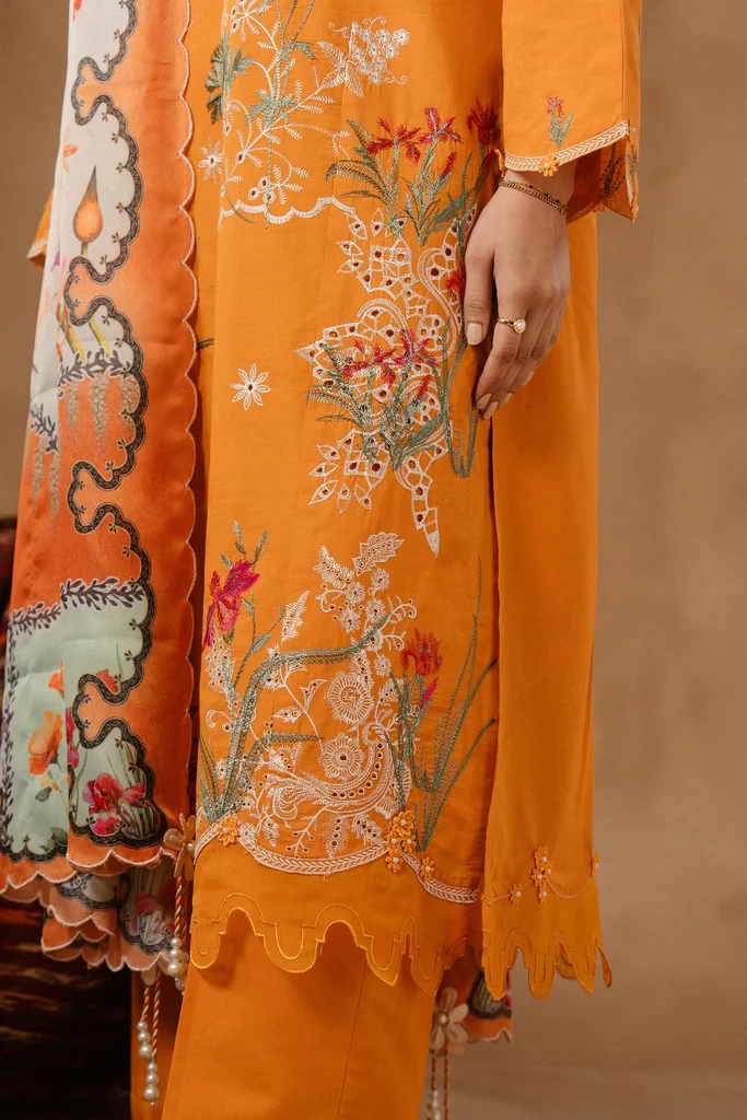 Muzlin Lawn 3 Piece Suit - SKU: M261-003A-CV