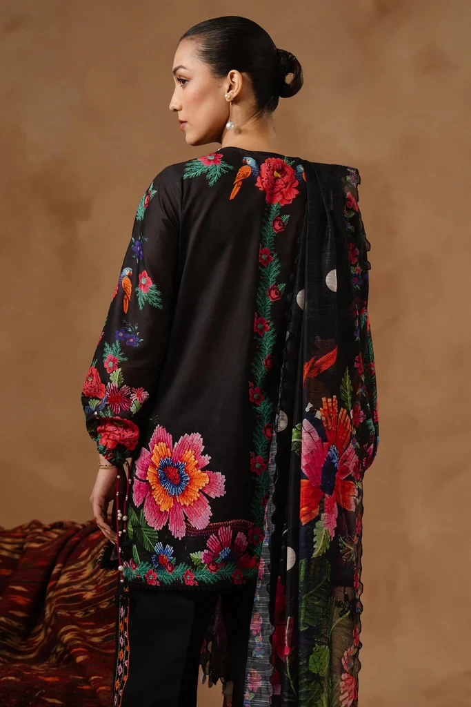 Muzlin Lawn 3 Piece Suit - SKU: M261-016B-CU