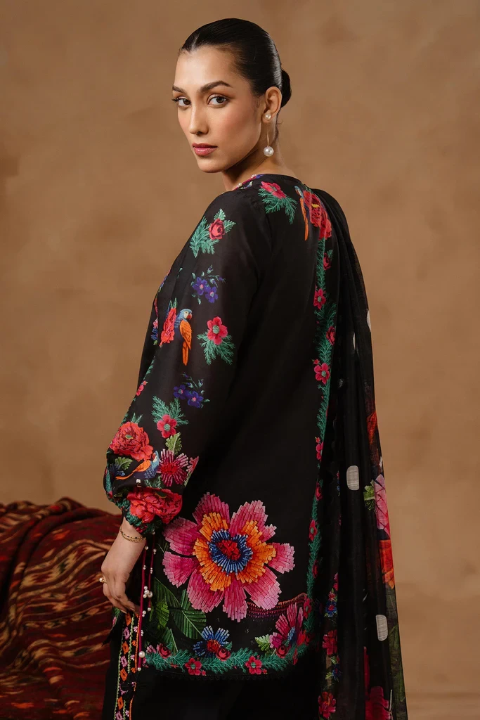 Muzlin Lawn 3 Piece Suit - SKU: M261-016B-CU