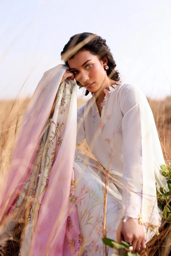 Muzlin Lawn 3 Piece Suit - SKU: M261-001A-CV