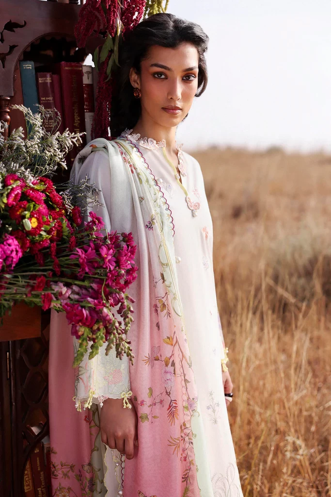 Muzlin Lawn 3 Piece Suit - SKU: M261-001A-CV