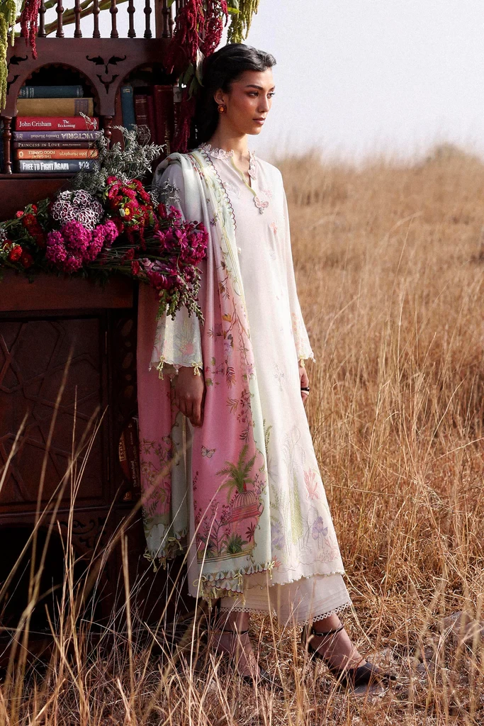 Muzlin Lawn 3 Piece Suit - SKU: M261-001A-CV