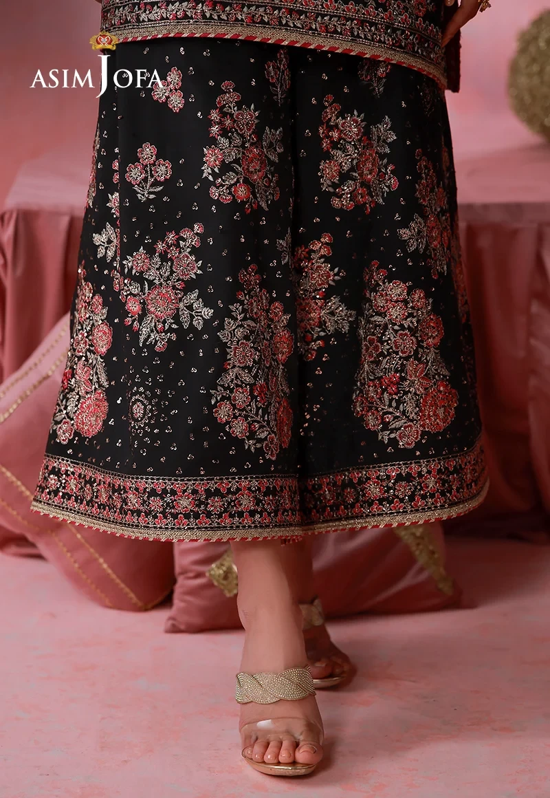 Embroidered Silk 2 Pcs -  AJULFI-07-UNS