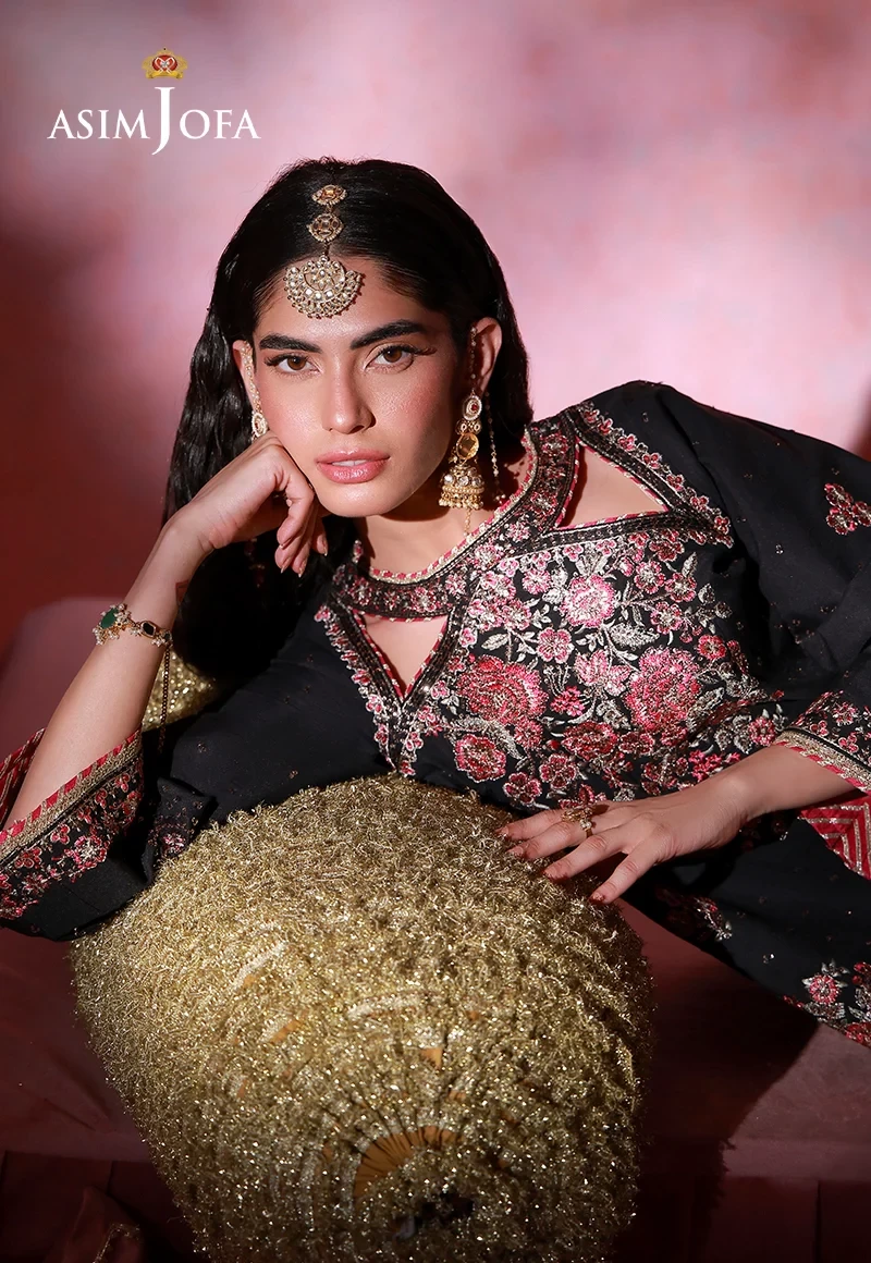 Embroidered Silk 2 Pcs -  AJULFI-07-UNS