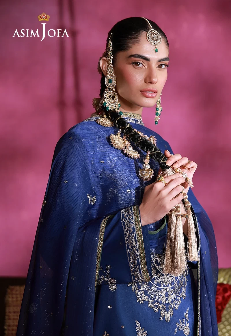 Embroidered Raw Silk 3 Pcs - AJULFI-10-UNS